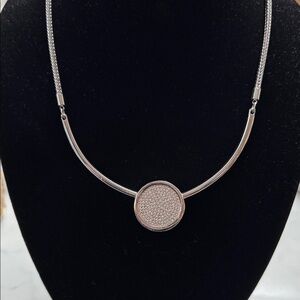 Elegant Silver Adjustable Necklace